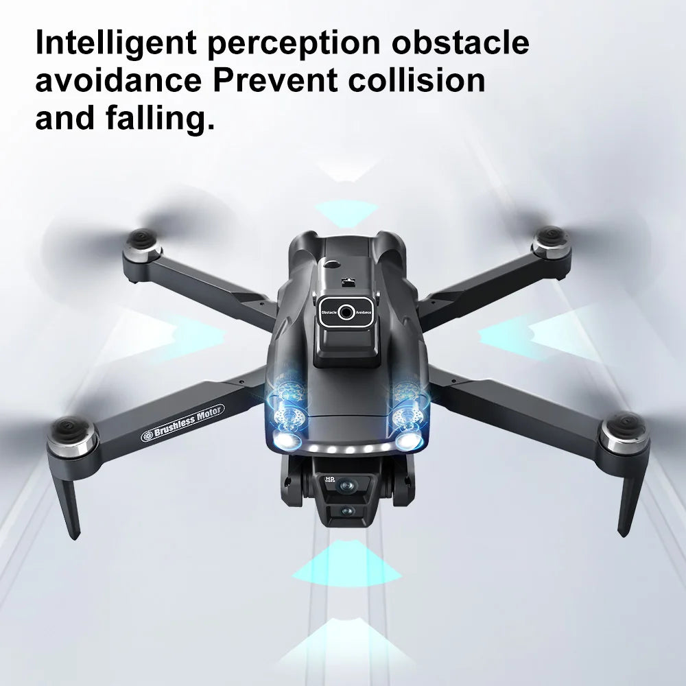 Drone GPS Lenovo V198Max 4K Profesional 8K HD Doble Cámara Motor Sin Escobillas 5G WIFI FPV RC Cuadricóptero Helicóptero con Pantalla Juguete