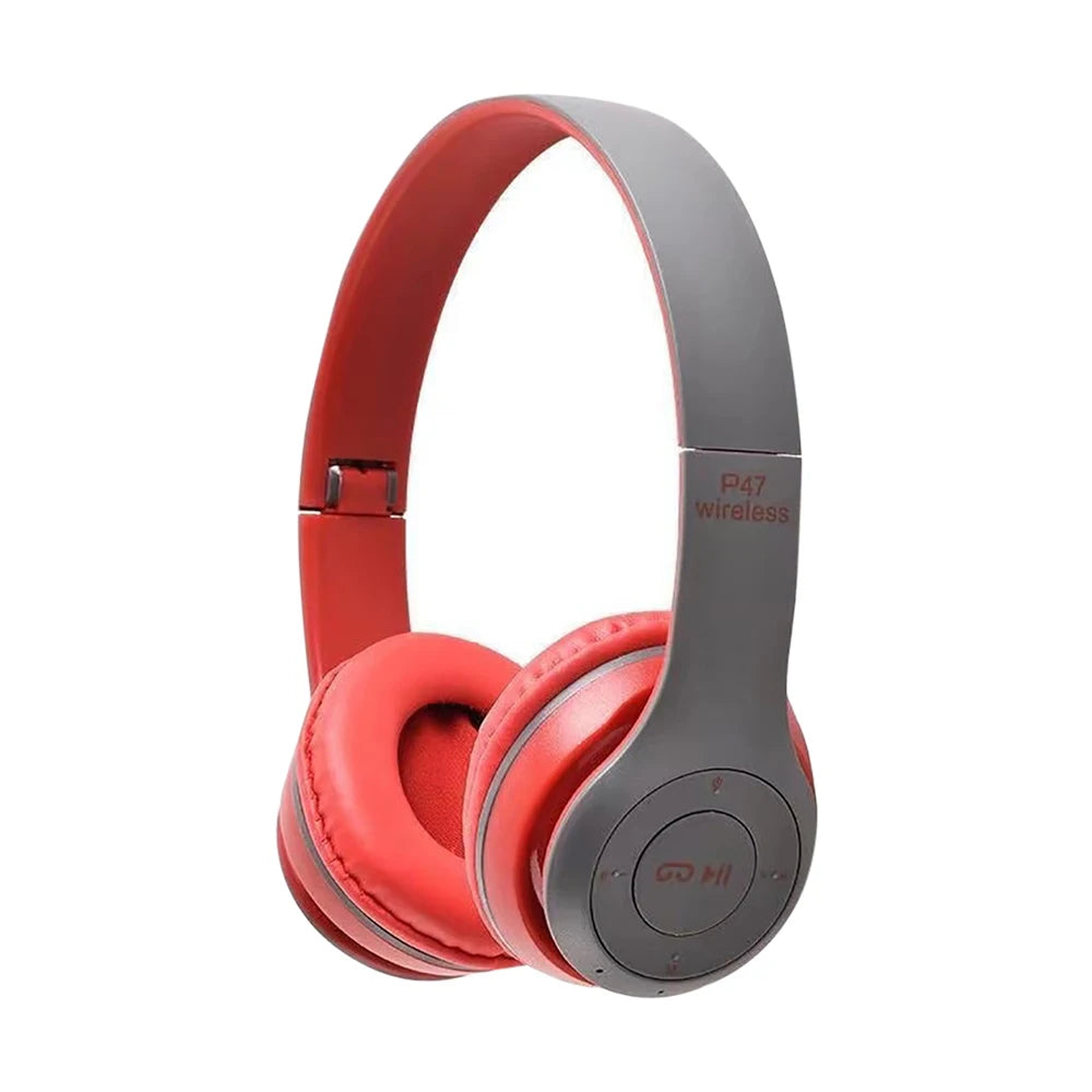 TWS Wireless Bluetooth 5.3 Over-Ear Headphones HIFI Stereo Headsets Noise Reduction Sports Gaming Earbuds Music Player with Mic