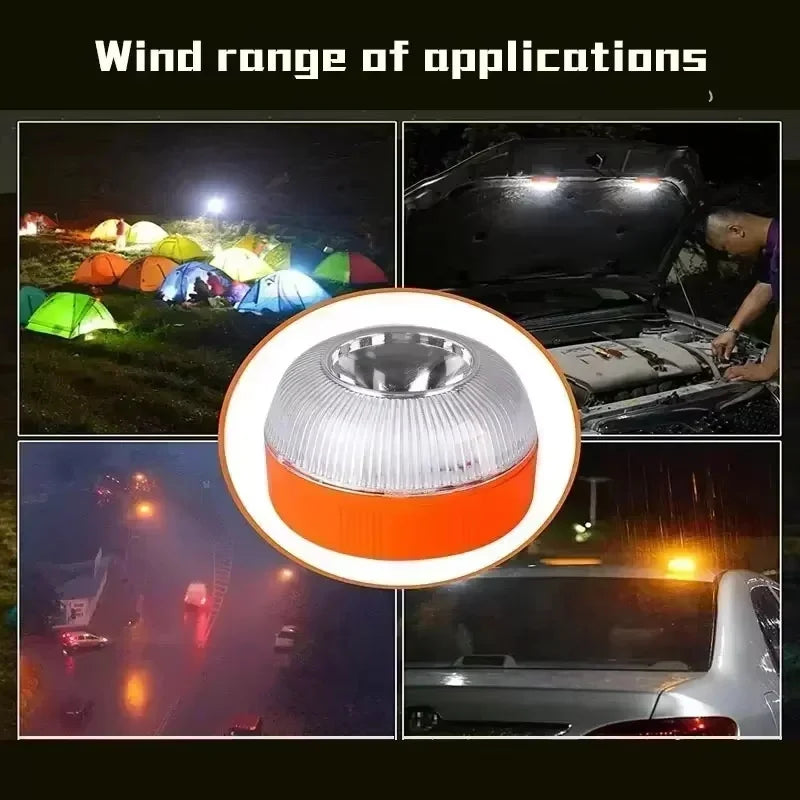 Lumière d'urgence LED pour voiture, clignotante, à induction magnétique, pour accident routier, lumière stroboscopique portable d'avertissement