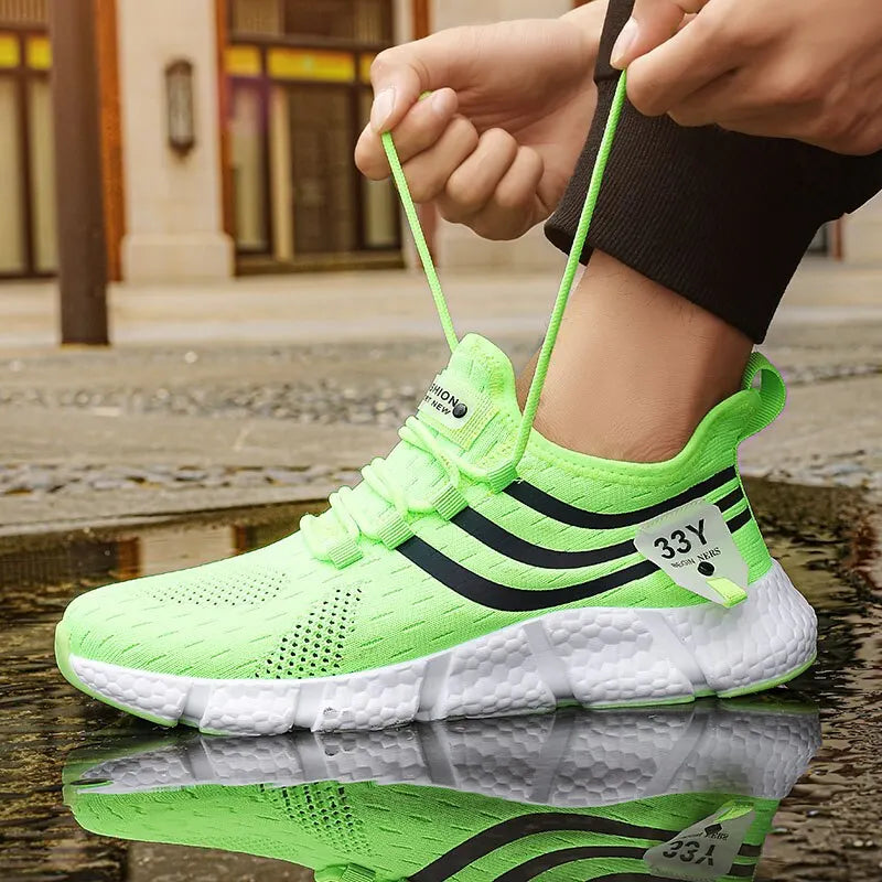 BIG RUNNING Baskets Maille Respirantes Homme — Course, Marche & Tennis EU 35–48