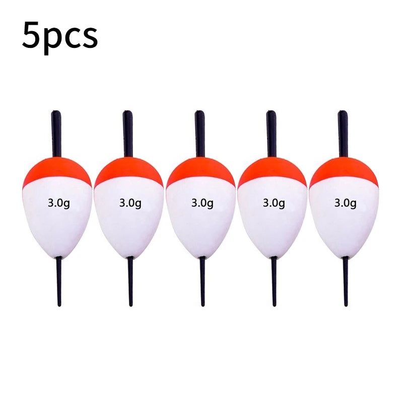 Flotteurs de pêche en mousse EVA 5 pièces — bouées, appâts, 2g à 60g, accessoires pêche