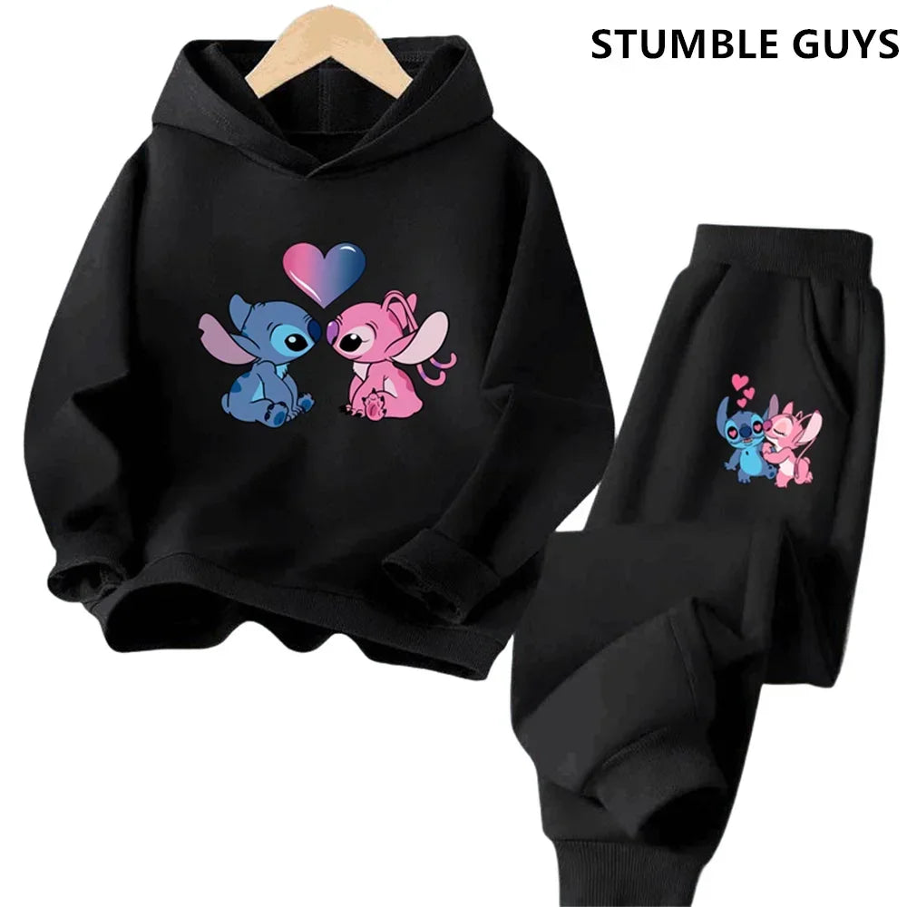 Kids Point Hoodies Spring Autumn Fashion Children Pullover Long Sleeve Tracksuit Printed Sweatshirts Boys Girls