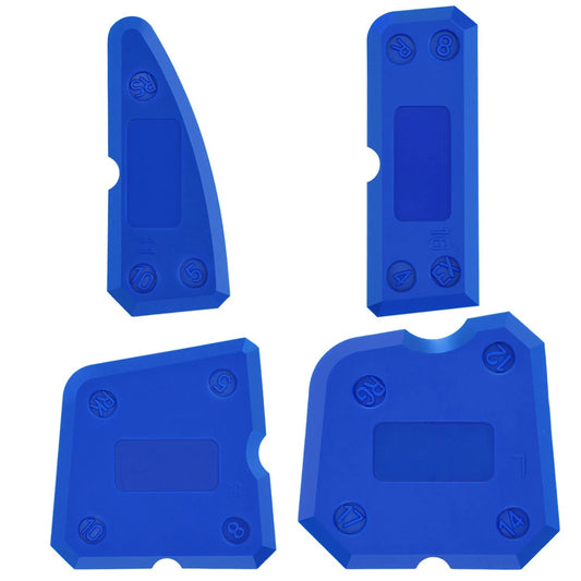 Ensemble d'outils de calfeutrage, grattoir à ciment, dissolvant de mastic pour carrelage de douche, élimination des bords des coulis, cuisine, salle de bains, spatule de nettoyage domestique 4 pièces