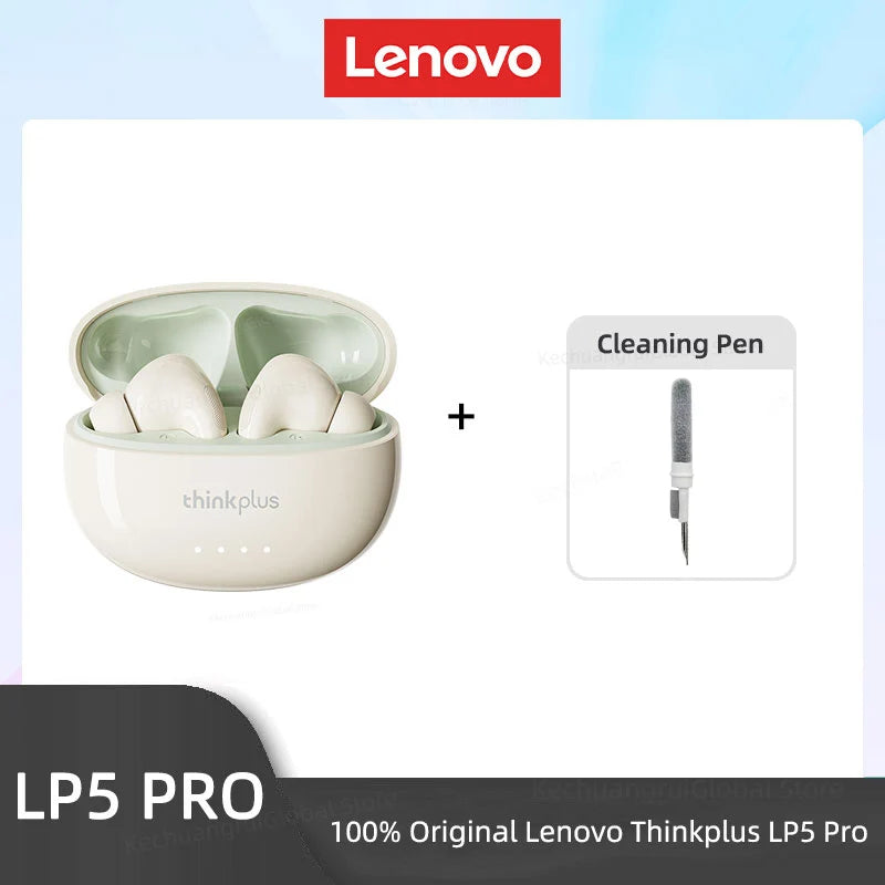 Lenovo-Auriculares inalámbricos LP5 PRO, Bluetooth 5.4, TWS, sonido HiFi, auriculares para juegos, cascos deportivos LP5Pro, batería de larga duración con micrófono 2025