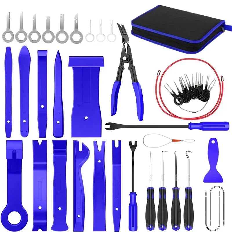 Car Interior Trim Removal Tool Kit, Auto Plastic Clip Remover Set for DIY Panel Disassembly