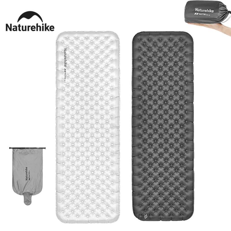 Naturehike 2026 Matelas de camping gonflable ultraléger, valeur R de 6,5, chaud pour l'hiver, épaisseur de 10 cm, tapis de couchage portable d'extérieur, lit d'air