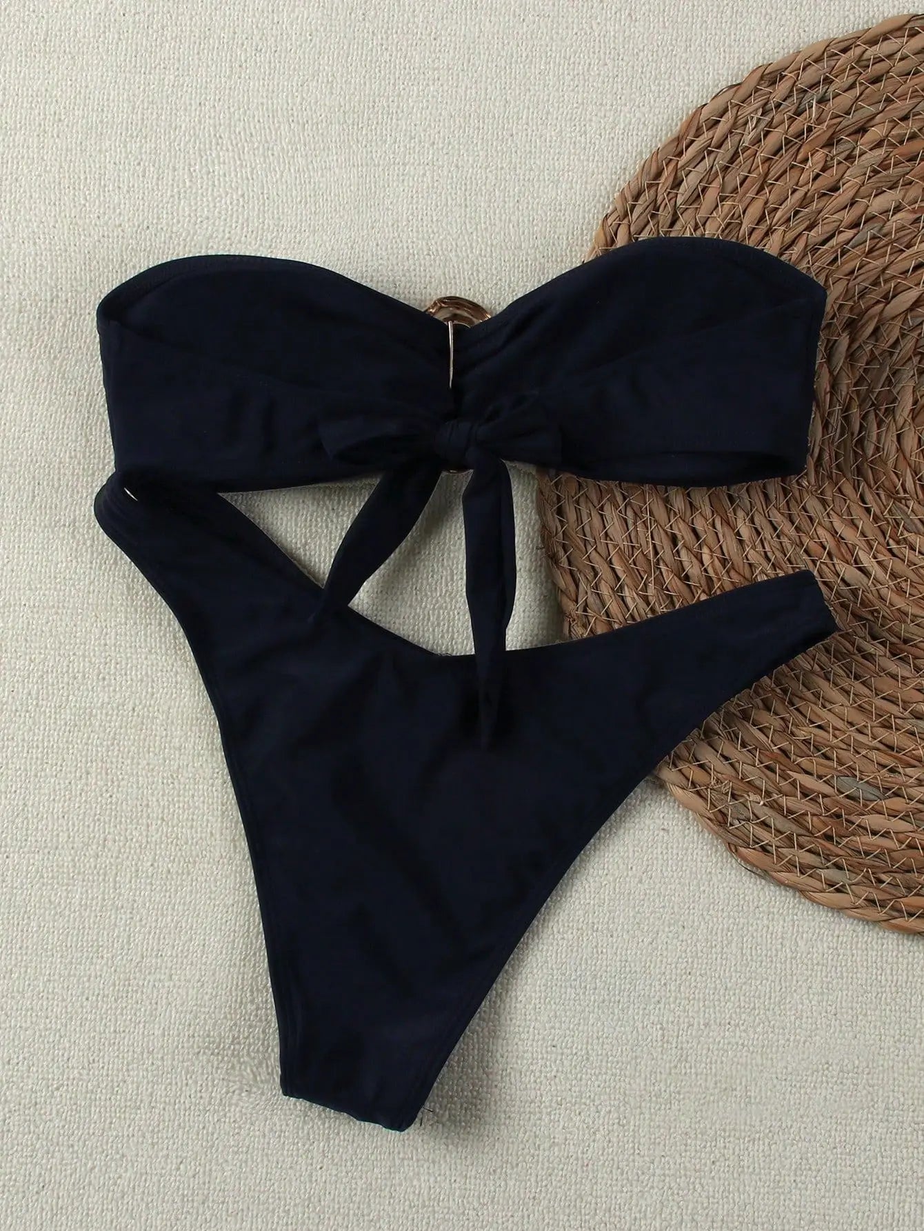 Ensemble bikini bandeau push-up sexy 2026 - Maillot de bain brésilien string pour femme