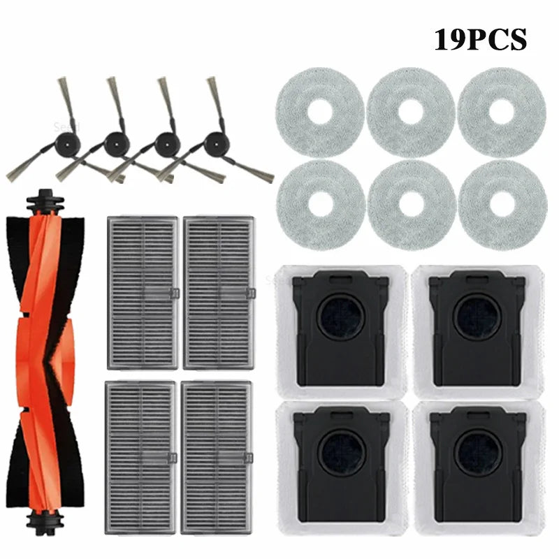 Dreame L40 ultra / X40 Ultra Robot aspirateur accessoires sacs à poussière vadrouille brosses latérales principales tissus filtres HEPA pièces de rechange