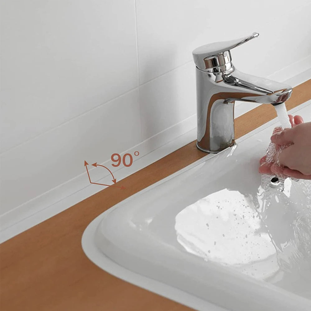 Cinta de sellado de PVC autoadhesiva para bañera, 3.2M, resistente al aceite, adhesivo de pared para esquina de borde de fregadero de cocina, tira de sellado impermeable para inodoro