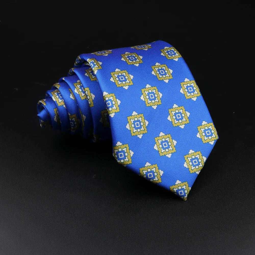 51 Estilos hombres corbatas de seda Jacquard a rayas a cuadros corbata floral accesorios uso diario camisa traje corbata regalo de fiesta de boda