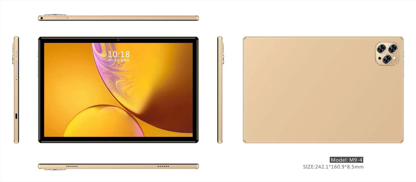 Global Pad-Tablet de persistencia 4G, Octa Core, Android 12, Ordenador PC, Tarjeta ocular para turistas, Llamada telefónica, WiFi, Bluetooth, Original, Nuevo, 2024
