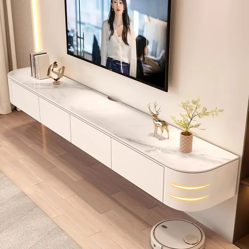 Mueble TV nórdico moderno Premium flotante mueble TV flotante nórdico con cajones Mueble de Salón Mueble de televisión Muebles de casa para salón