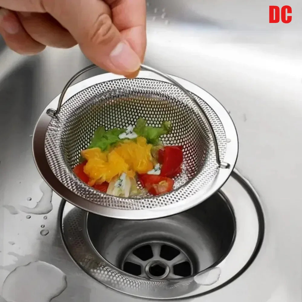 Filtre d'évier de cuisine en acier inoxydable, collecteur de résidus alimentaires/cheveux, gardez votre baignoire, 1 pièce
