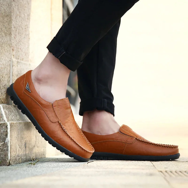 Chaussures en Cuir Véritable Homme — Élégance & Style Premium