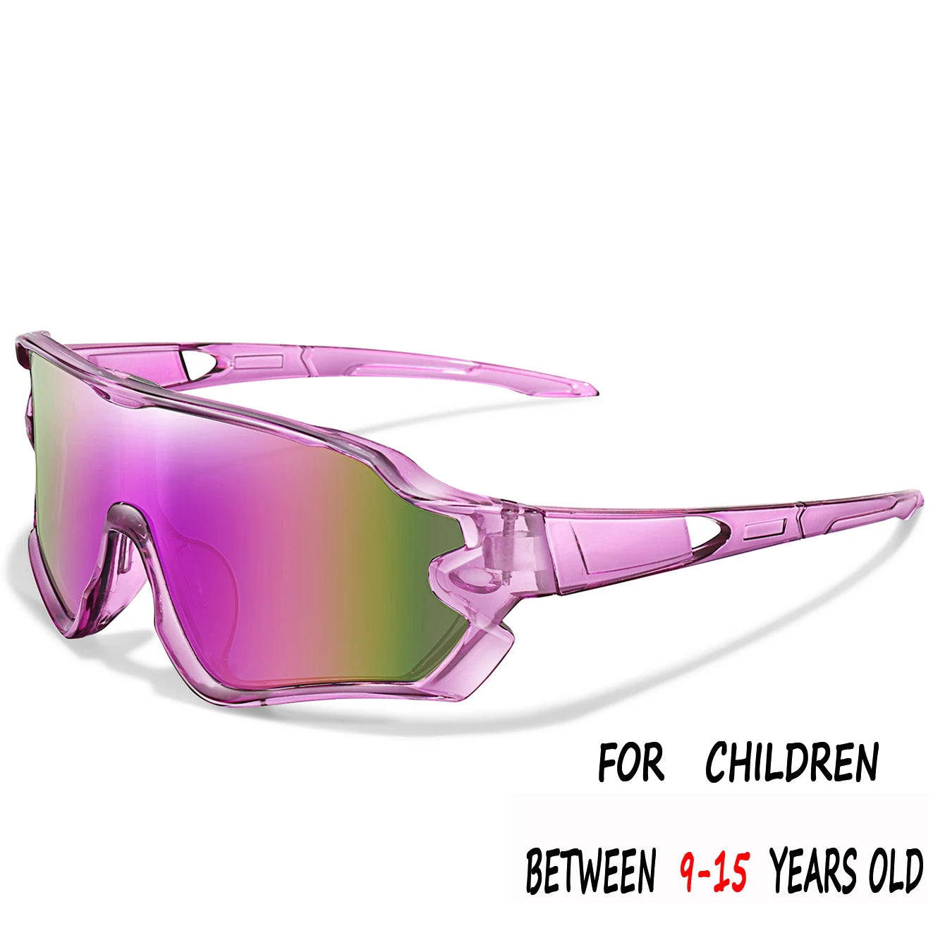 9-15 ans enfants cyclisme lunettes de soleil garçons et filles Sports de plein air équitation UV400 Camping lunettes pêche vélo lunettes pour enfants