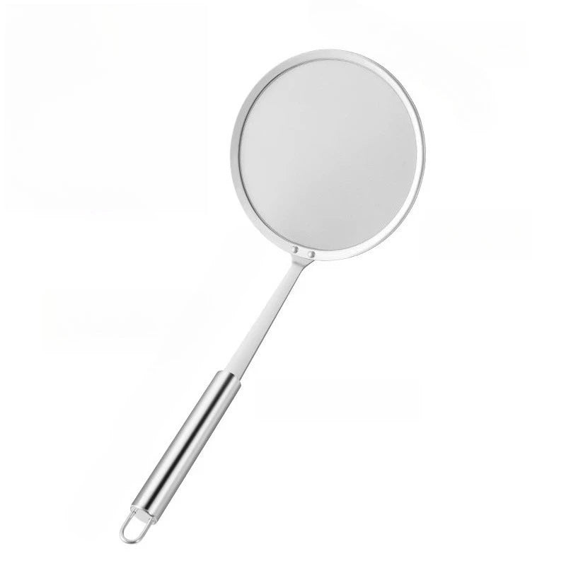 Cuillère d'écumoire en acier inoxydable 304, cuillère filtrante à graisse, passoire alimentaire à mailles fines pour filtrer l'huile et la mousse, 1 paquet