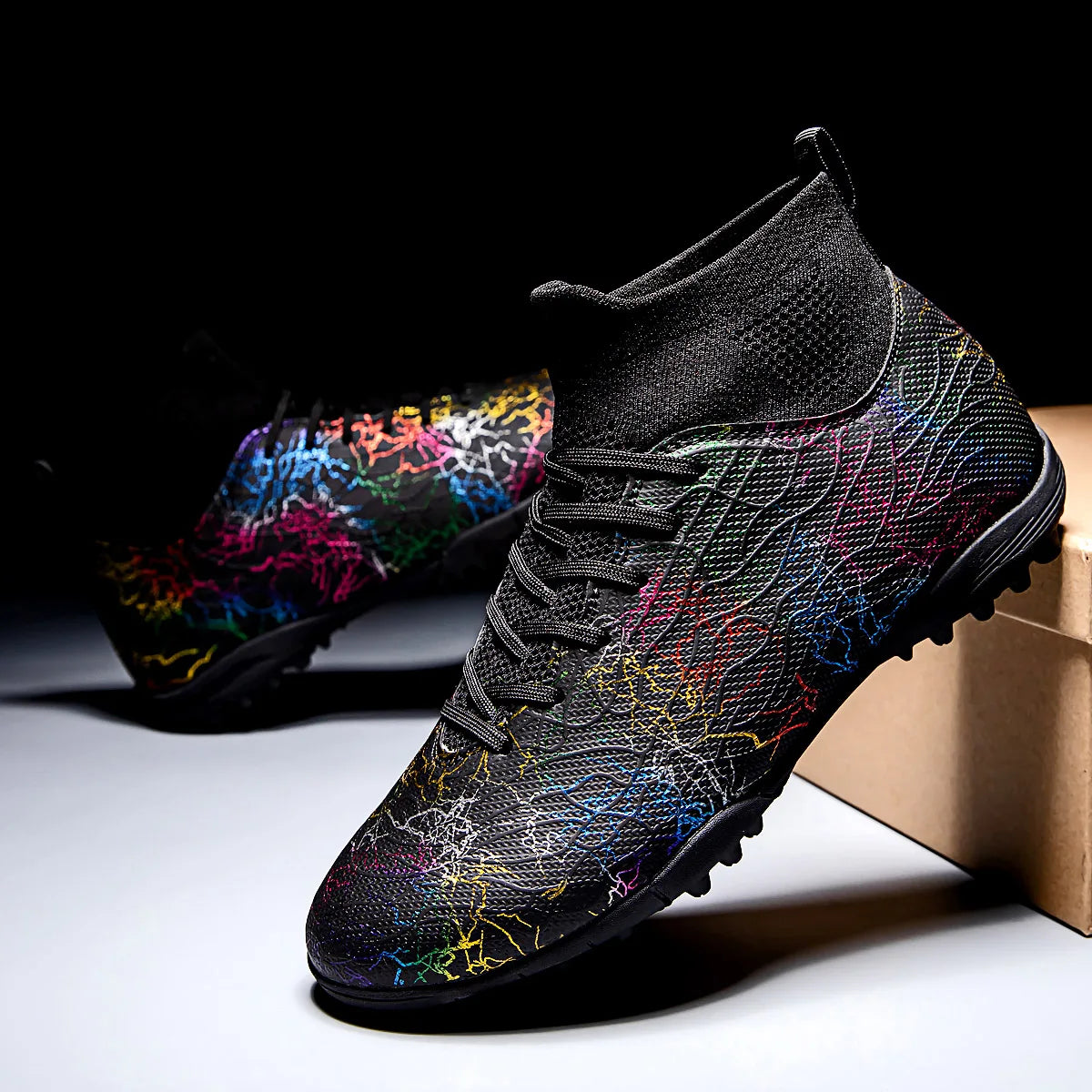 Chaussures de Football TF Crampons Gazon Respirantes — Futsal & Match Unisexe