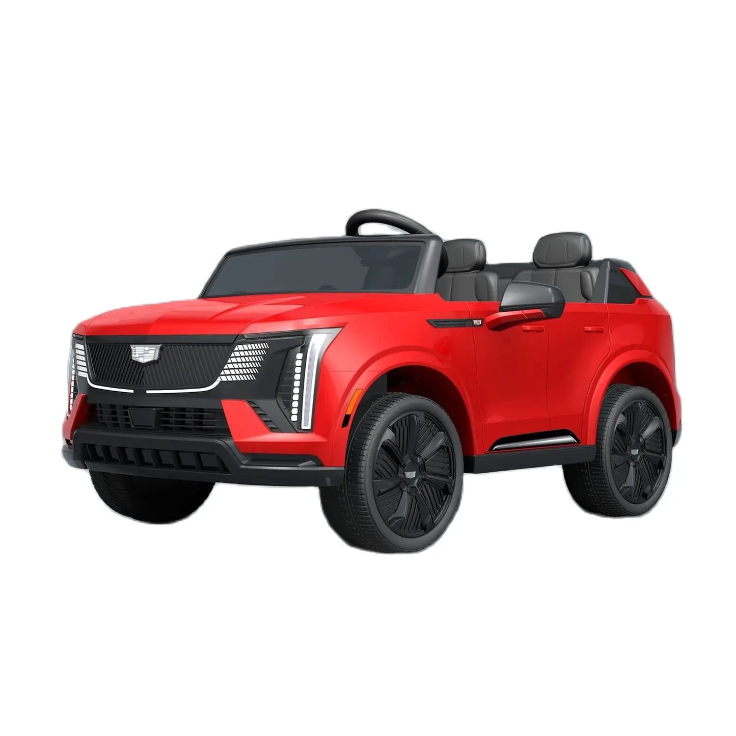 Coche eléctrico de 24 V con mando a distancia, 2 plazas, amortiguación en las 4 ruedas, arranque suave, luces led para niños