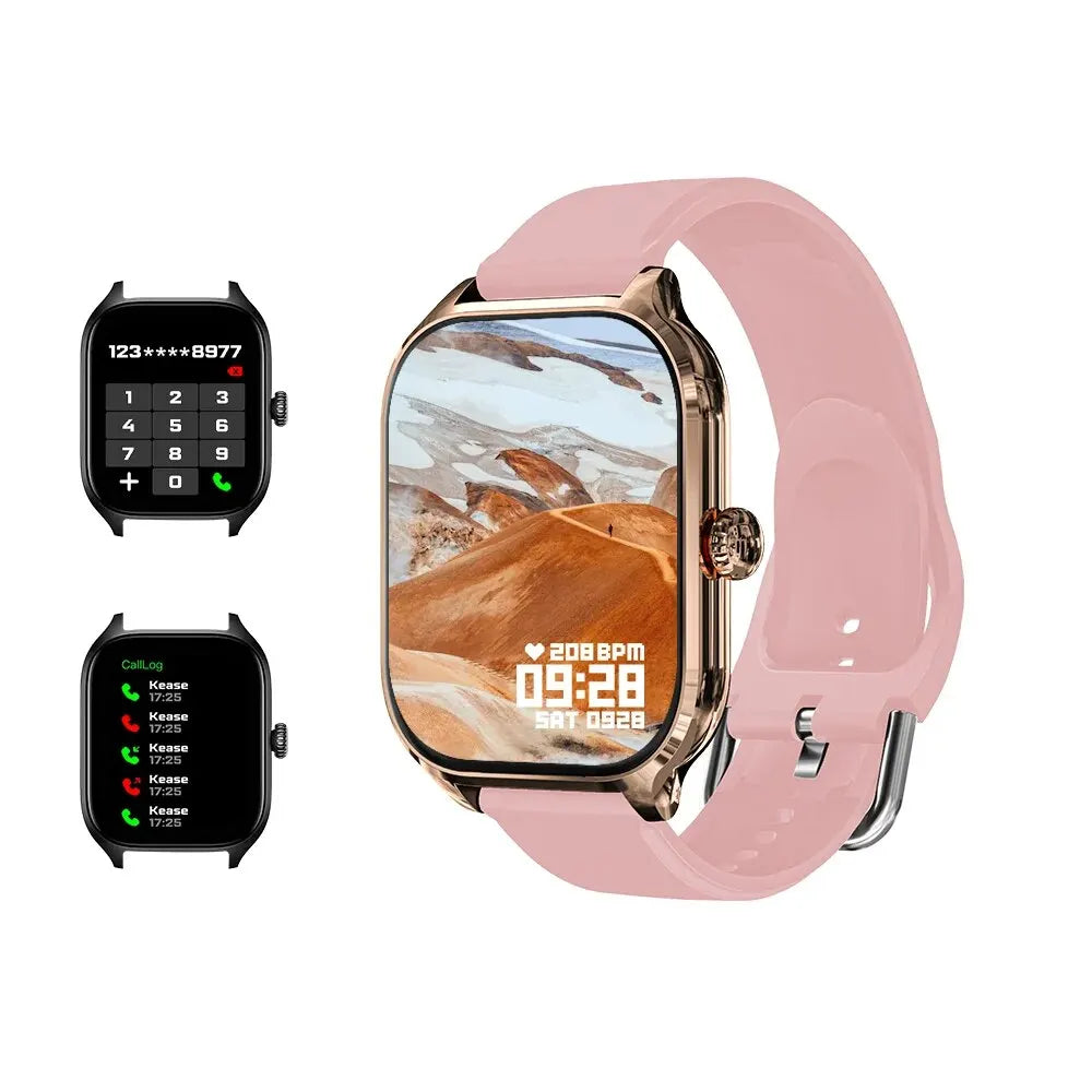 Smartwatch LAXASFIT H9 con esfera para responder llamadas, rastreador de calorías, frecuencia cardíaca, monitor de oxígeno en sangre, reloj inteligente Bluetooth