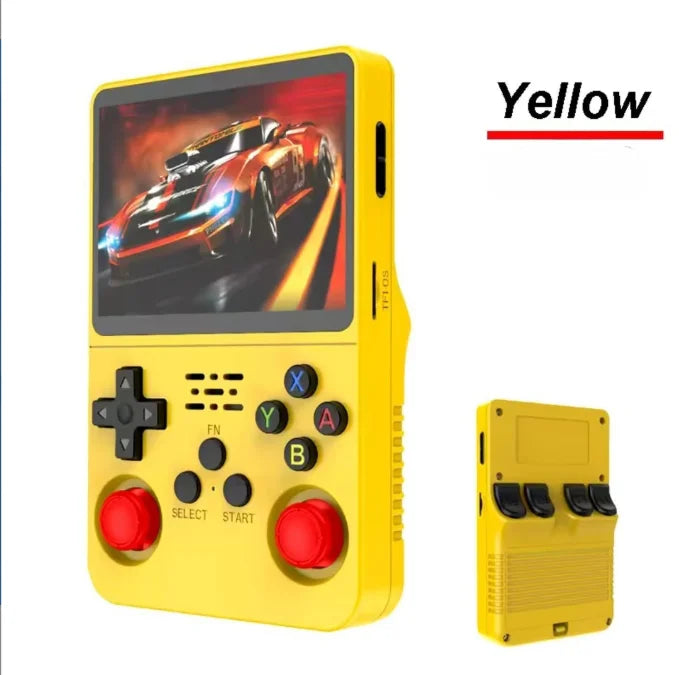 Consola de juegos portátil retro R36S con sistema ARKOS, pantalla IPS de 3,5 pulgadas, almacenamiento de 128 GB/64 GB, juegos precargados, regalo portátil para niños y jugadores