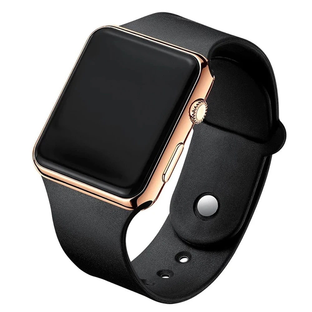 Montre Numérique Sport LED Silicone — Décontractée Mode Homme Femme