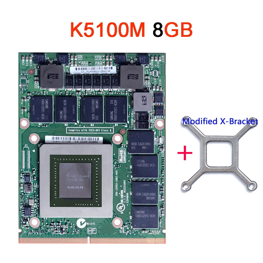 Carte vidéo Quadro K610M K1000M K1100M K2000M K2100M K3000M K3100M K4000M K4100M K5000M K5100M pour iMac A1311 A1312 2010 2011