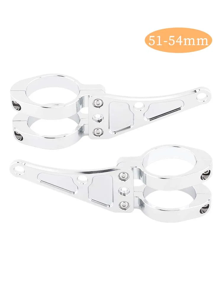 Pinces de montage pour tube de fourche de moto — support de lumière, 33-58mm, universel