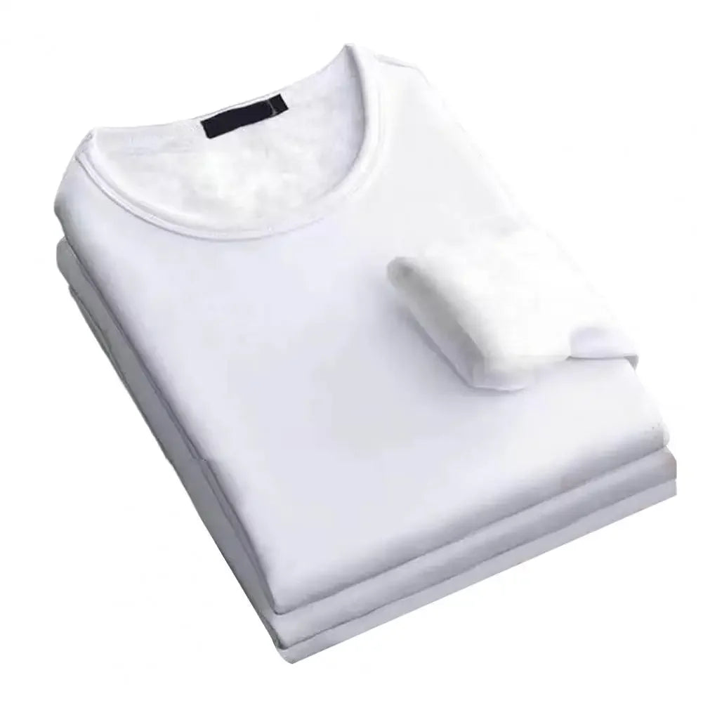 Sous-Vêtement Thermique Velours Homme Hiver — Manches Longues Col Rond