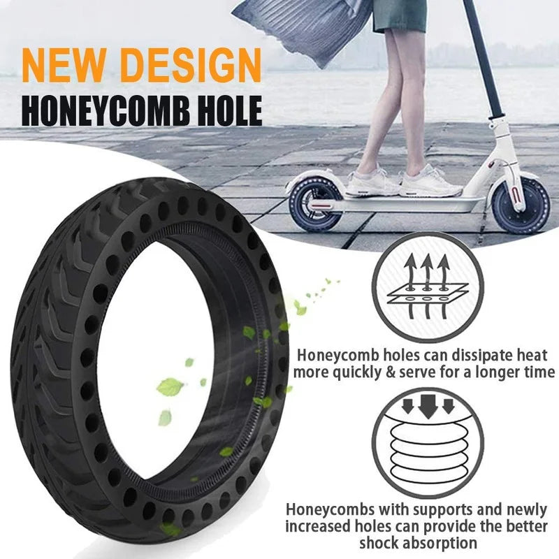 Neumático sólido para patinete eléctrico Xiaomi M365 Pro Mijia Mi 1S Pro 2, neumático esencial de goma de 8.5 pulgadas, rueda de 8.5 pulgadas