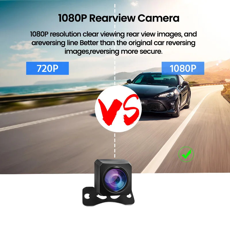 10 "Touchcam táctil 24H Aparcamiento opcional doble lente frontal y trasera para coche DVR espejo grabador de vídeo caja negra sistemas inteligentes