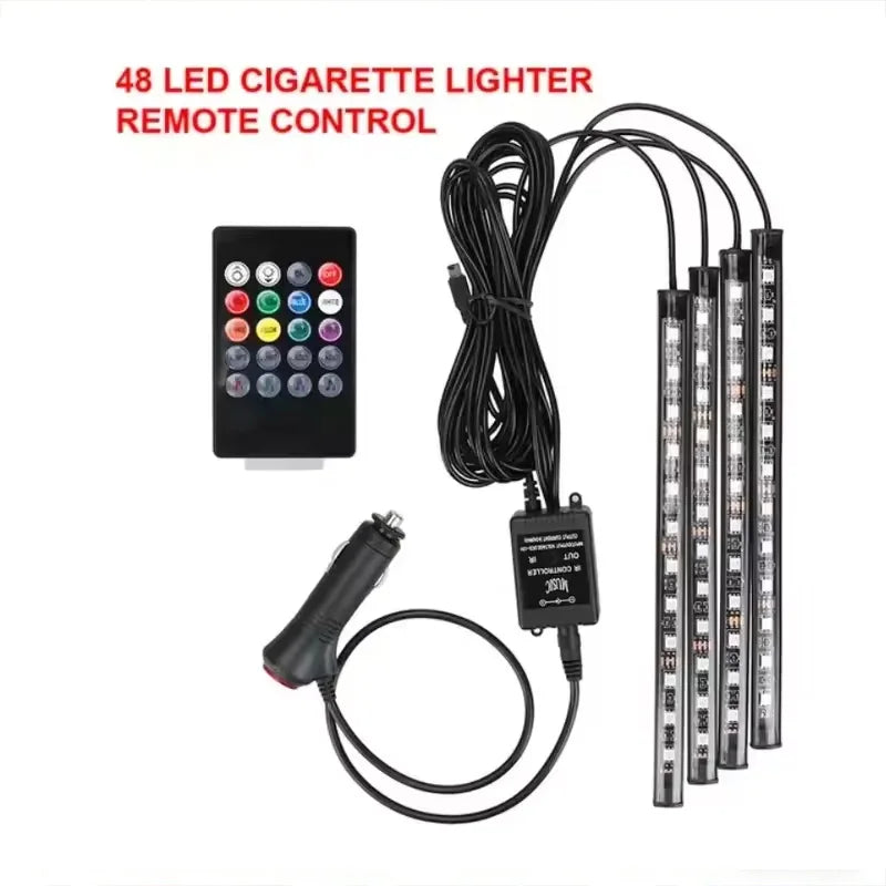 Car Interior LED Strip Light, 5V USB Backlight Kit, Decorative Car Ambient Neon Lamp, Vehicle Accessories, New