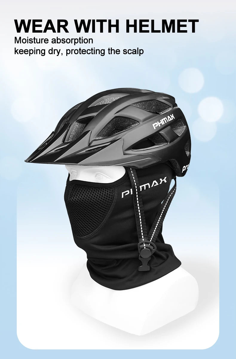 Masque d'équitation moto — protection vent et chaleur, masque complet respirant, cagoule, écharpe