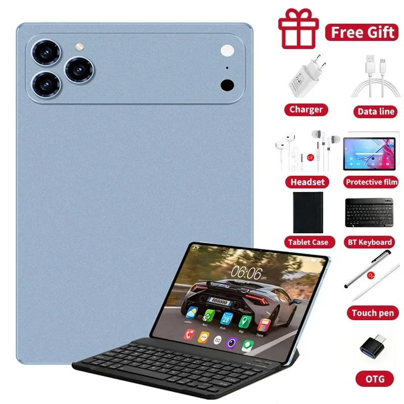 Nueva tableta original edición global 2026 Android 16 Pad 17 Pro Max 24 GB + 2 TB, tableta 5G con doble tarjeta SIM WIFI HD 4K, mini tablet PC