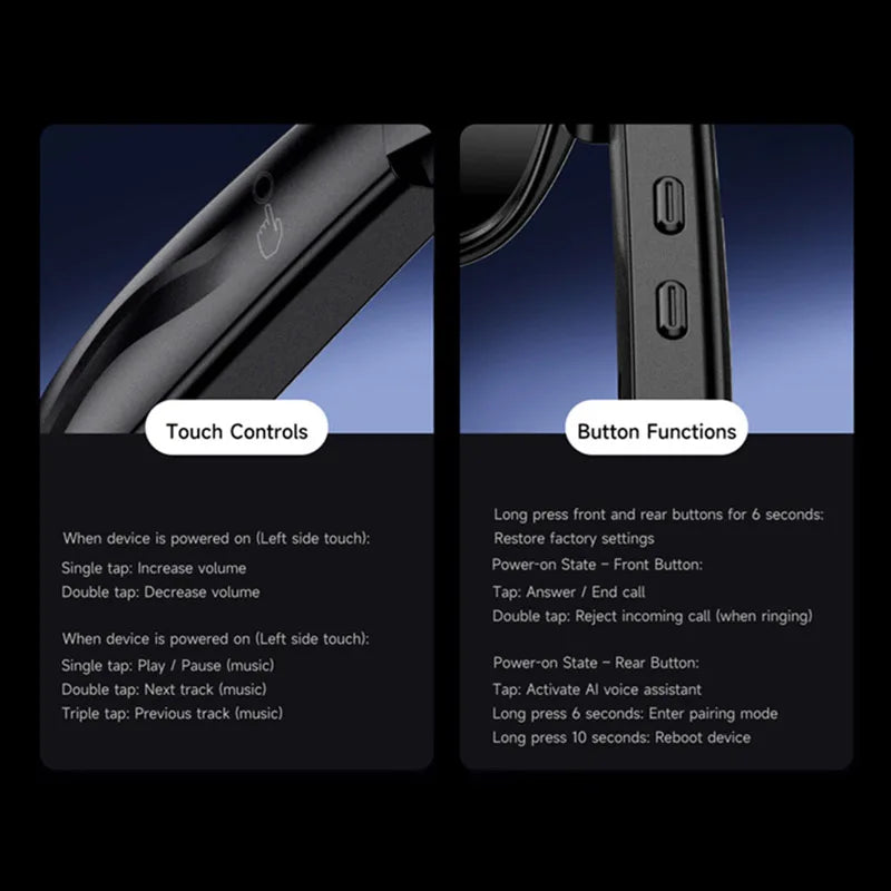 Gafas de sol inteligentes Lenovo AI ChatGpt Bluetooth Táctiles Deportivas con cámara de 800mp Llamada Bluetooth Reproductor de música para iPhone NUEVO