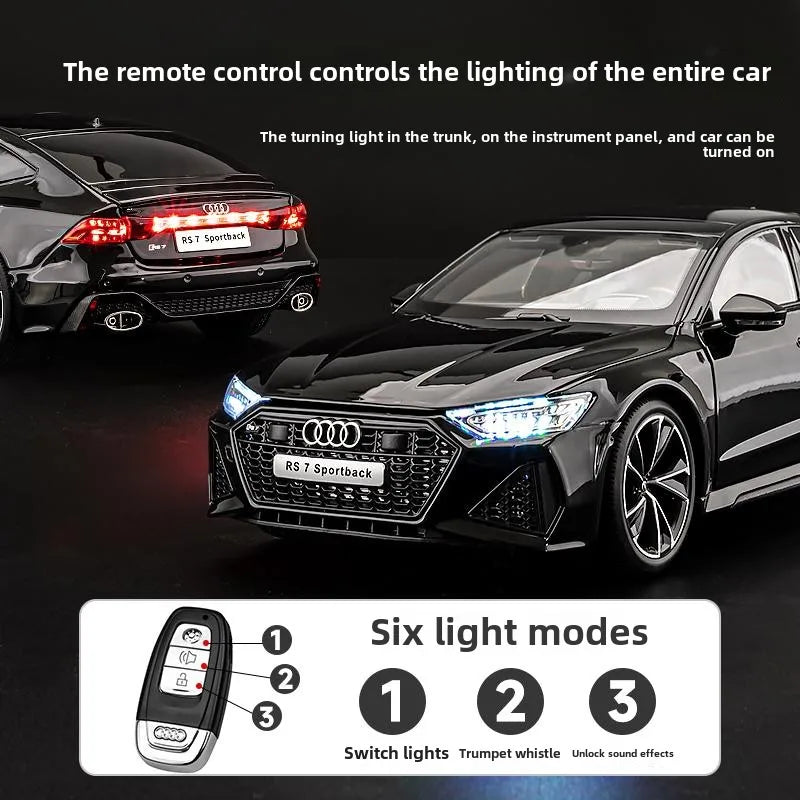 Officially Licensed 1:18 AUDI RS7 Sportback Alloy Car Model, Collectible Miniature Car, Home Decor, Birthday Gift for Boyfriend