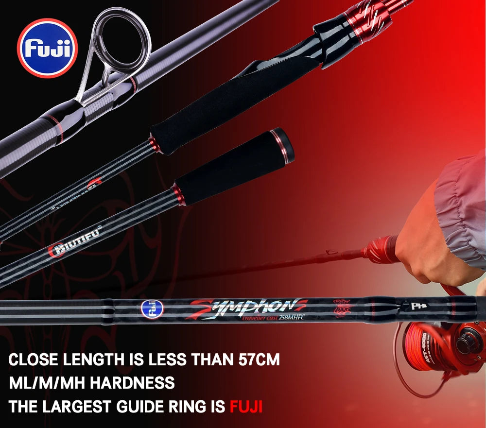BIUTIFU-Leurre de pêche en carbone Spinning, Mini Rock Fishing, Fuji Baitcasting, Phishger Fast 5-42g, 1.8 m, 2.1 m, 2.4 m, 2.7 m, 3.0m, Le plus récent