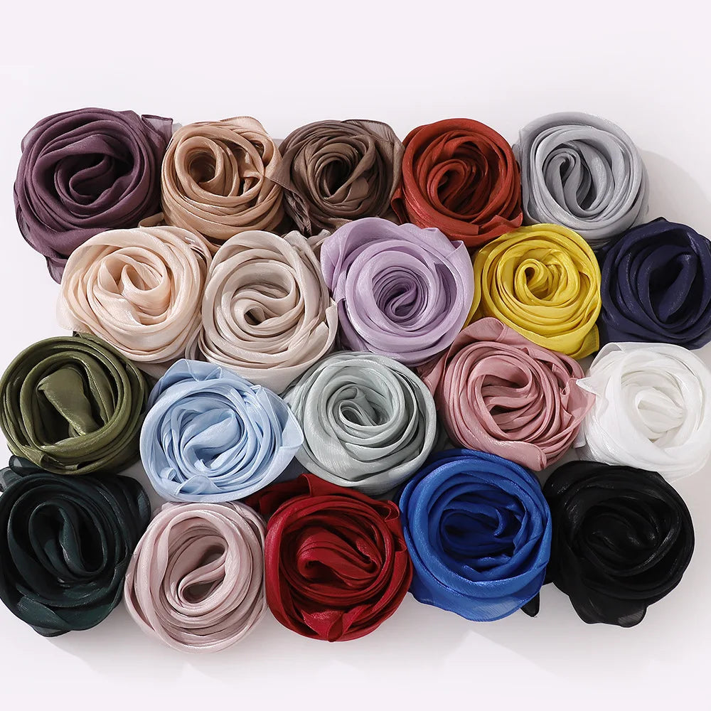 Hiyabs de gasa de primera calidad para mujer, velo turbante suave y largo, bufandas musulmanas, chales hiyab, cubierta para la cabeza islámica, accesorios de Ramadán