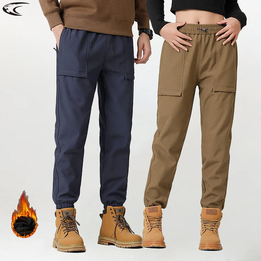 LNGXO hiver épais polaire pantalon hommes femmes imperméable coupe-vent chaud survêtement pantalon unisexe randonnée Camping escalade ski pantalon