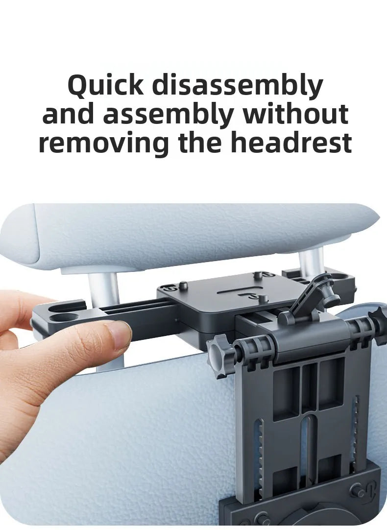 360 °   Table rotative pour plateau de voiture – Support de siège arrière en ABS, porte-ordinateur portable et porte-boissons pour les voyages sur route