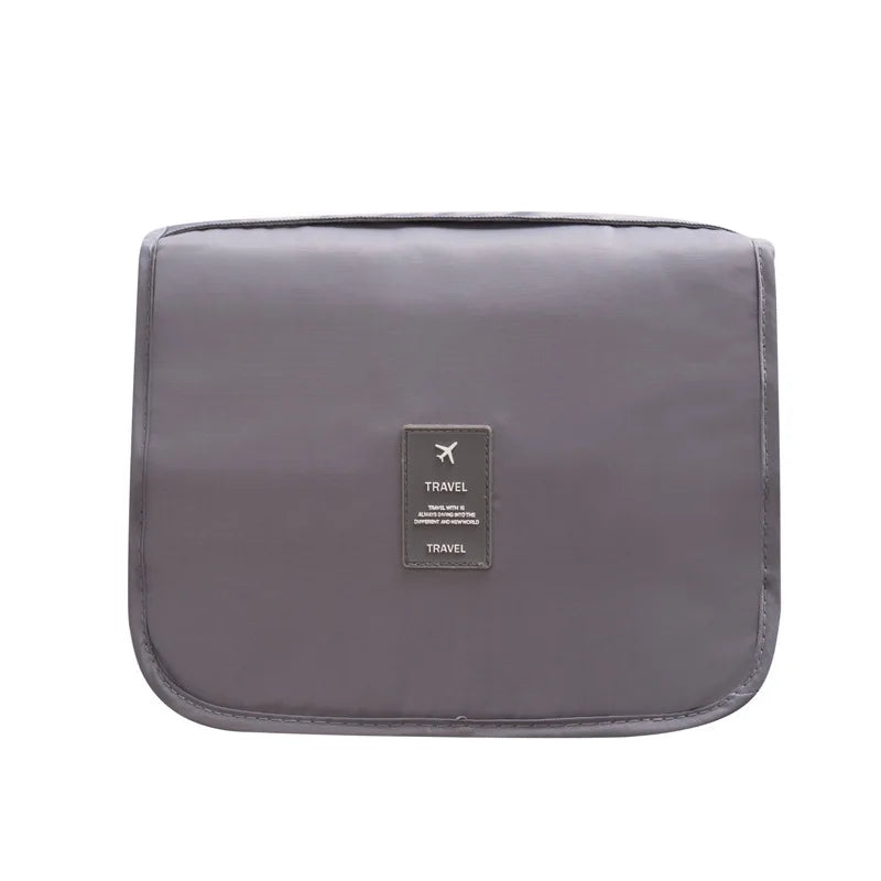 Bolsa de almacenamiento de viaje multifuncional, bolsa de maquillaje de mano de doble capa para mujeres, bolsa de aseo de viaje para hombres