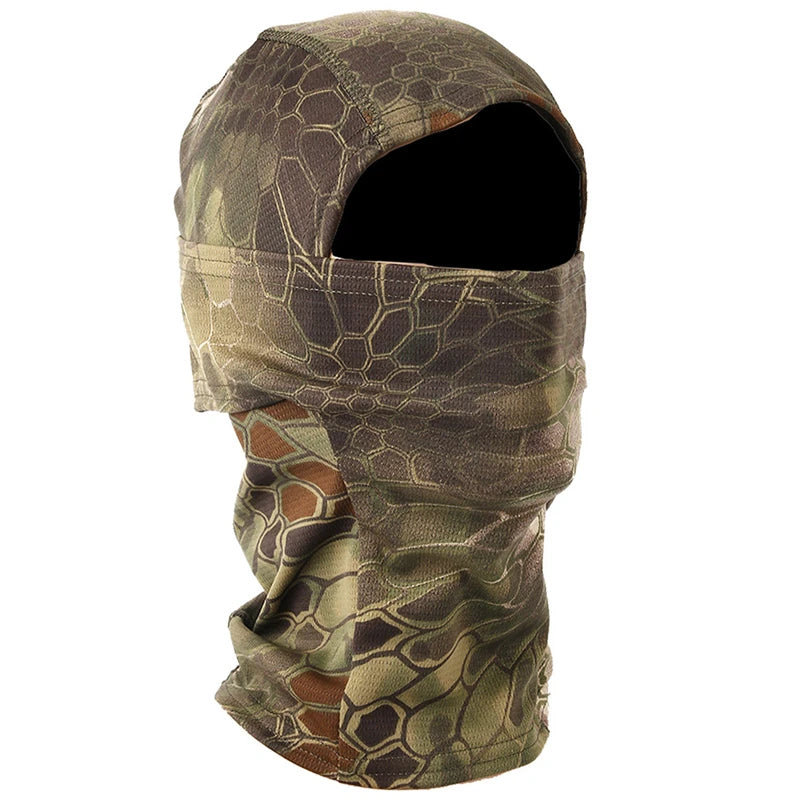 CamSolomon-Cagoule 3D imbibée pour homme, masque facial, capuche camouflage, écharpe, couvre-chef, sniper, ski, cyclisme, chasse, pêche, vêtements de sauna