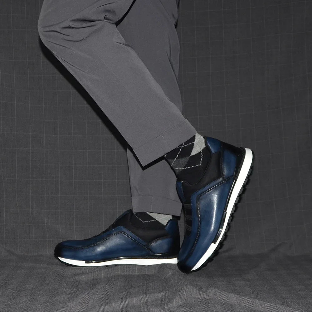 Diseño clásico de marca, alpargatas casuales para hombre, de cuero vacuno genuino, hechas a mano, sin cordones, a la moda, zapatillas mocasines para hombre, zapatos para hombre