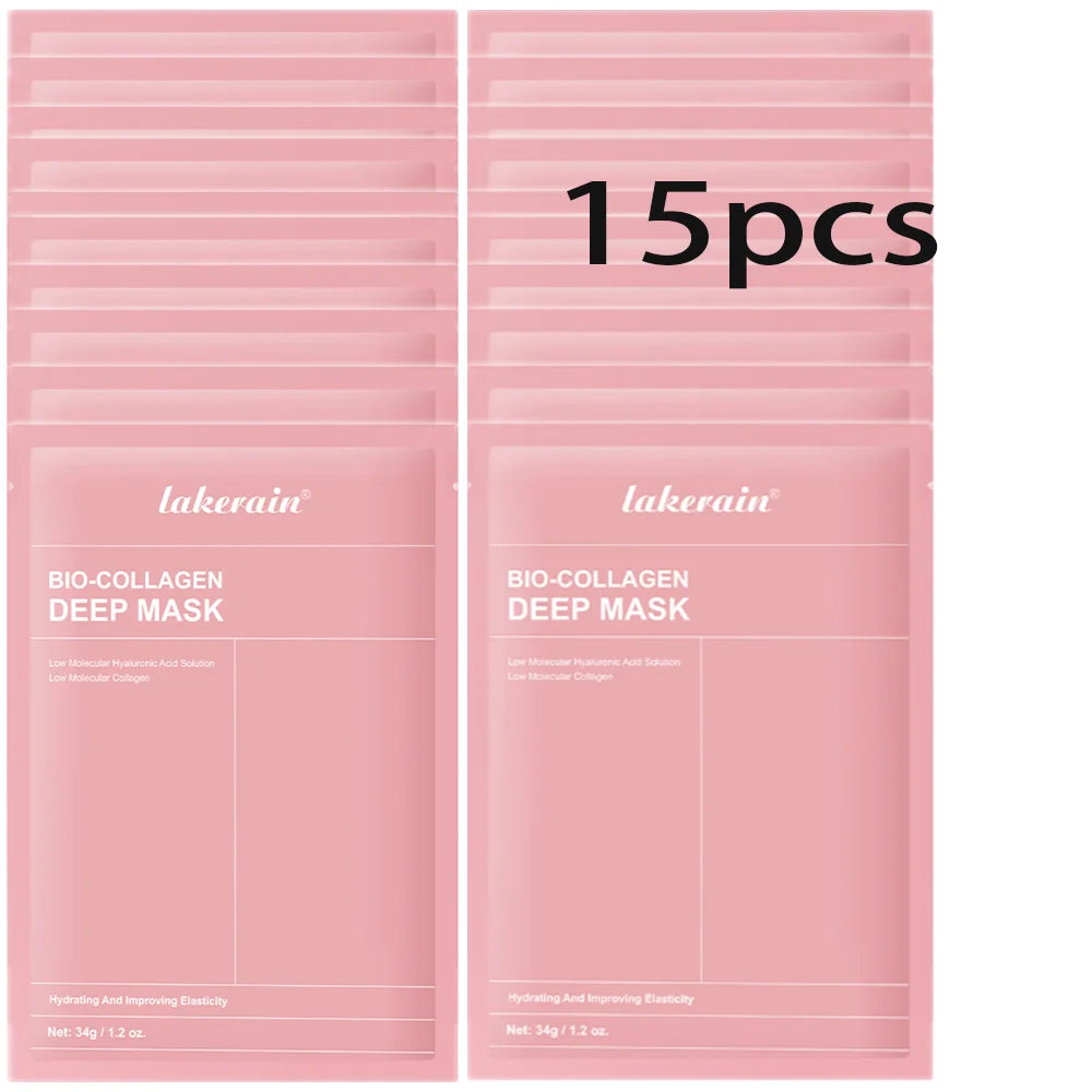 Biocolágeno, mascarilla facial profunda, suplemento de colágeno, mascarilla hidratante nocturna de hidrogel, mejora la elasticidad, minimiza los poros, reafirmante