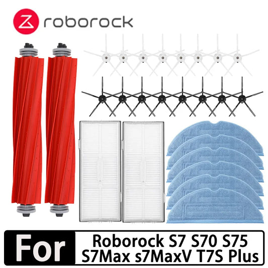 Accessoires pour aspirateur robot S7/S70/S75/S7Max — brosse principale, filtre HEPA, vadrouilles, pièces
