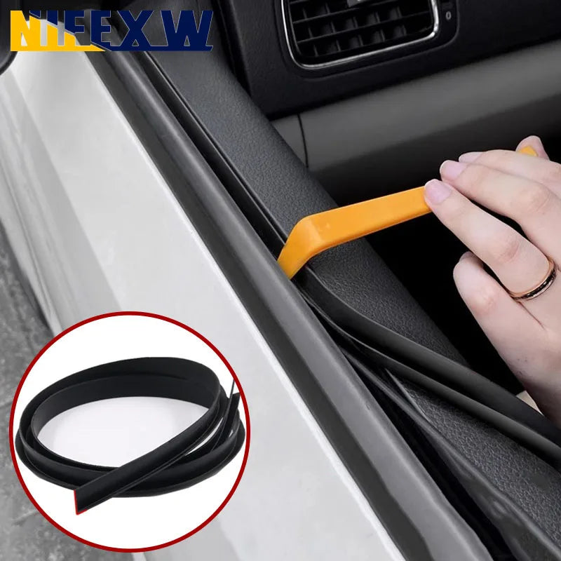 Tira selladora para ventanas de coche, sello automático en forma de V, relleno de huecos para ventanillas laterales de coche, burlete, accesorios de aislamiento acústico