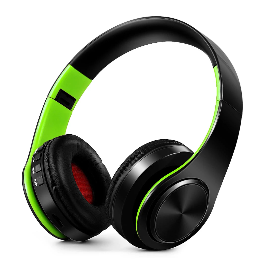 Casque sans fil Bluetooth pour hommes — cadeau doré, stéréo, jeu, micro intégré, universel smartphones