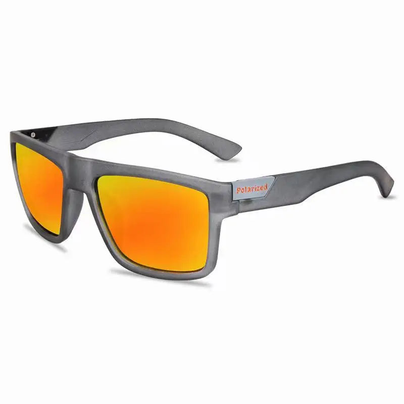 Lunettes de soleil polarisées pour hommes — carrées, vintage, conduite, escalade, sport, cadeau Noël