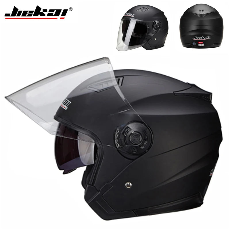 Motorcycle Helmet Go Kart Scooter Engine Van Motorbike Double Lens Vintage Helmets Four Seasons Racing Half Helmets Helmet