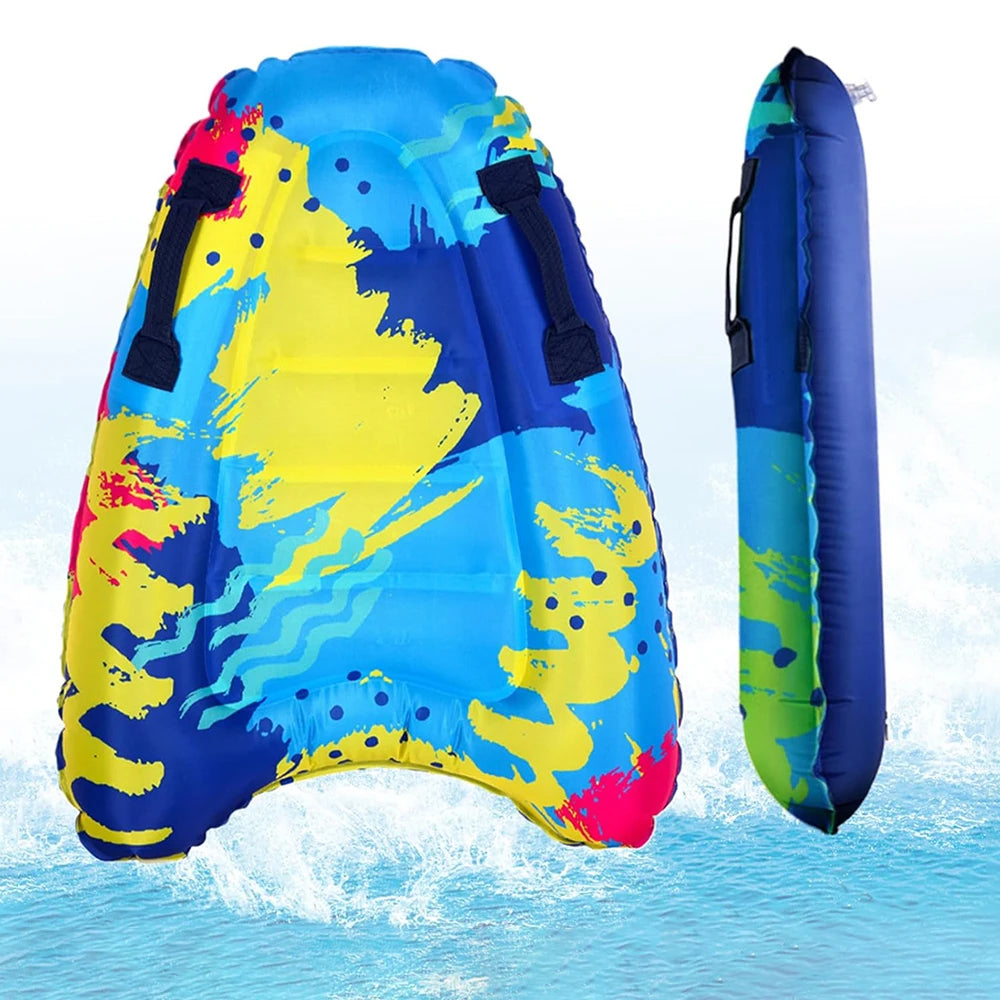 Tabla de surf inflable de PVC grueso, 1 unidad, para natación, surf en el mar y esquí acuático portátil, adecuada para vacaciones en la playa y la piscina