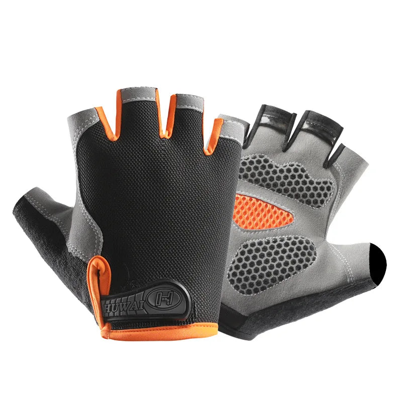 Gants de vélo sans doigts respirants antidérapants pour femmes et hommes, pour la pêche, le cyclisme, l'été, professionnels pour la salle de sport et le fitness